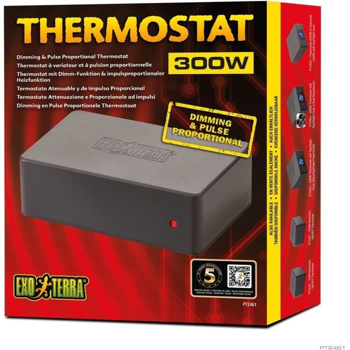 Thermostat à variateur et à pulsion proportionnelle pour terrarium - EXO TERRA - Dimming & Pulse - 300W
