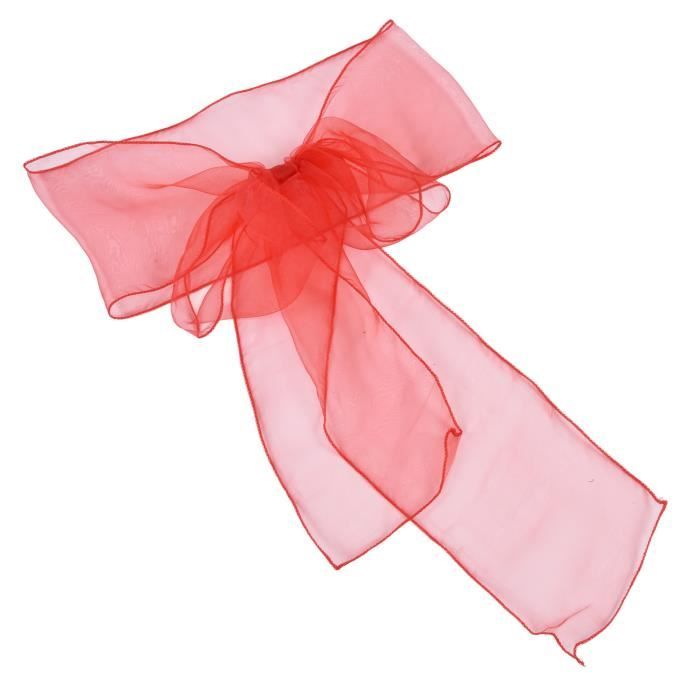4cm X 45M Ruban Organza, Rouge Transparent De Ruban Organza, Rouleau De Ruban Organza Pour Emballage De Gateaux Mariage Noel 85155074