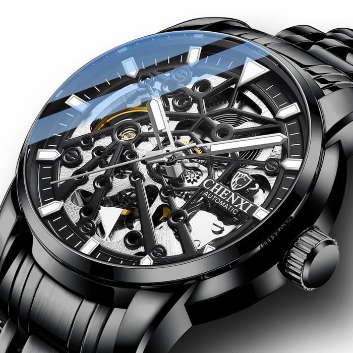 Montre M canique Automatique pour Homme avec Bracelet en Acier
