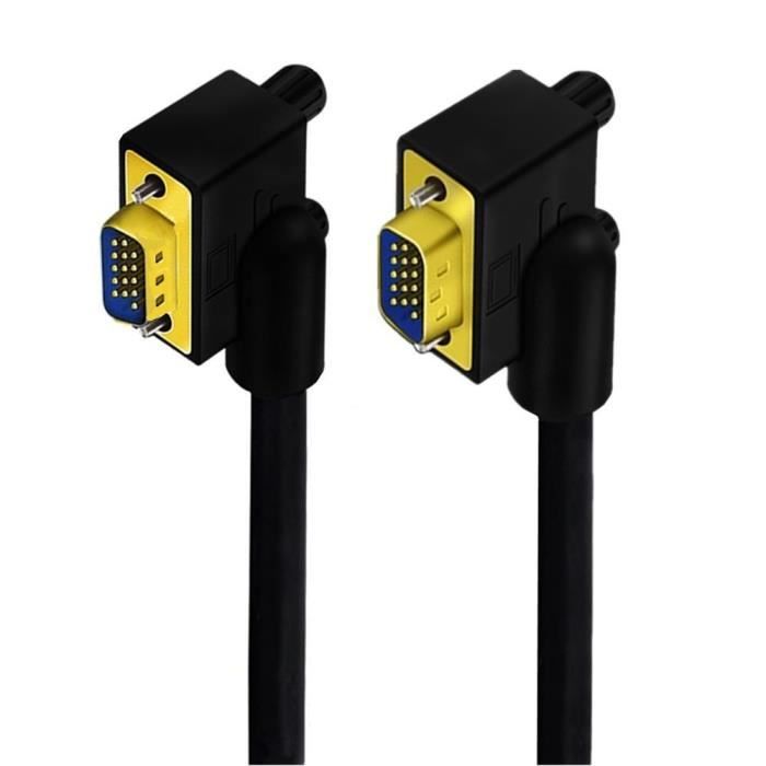 Câble VGA Mâle 15 Broches Vers Mini DIN 8 Broches - Longueur 1,5 M - Pour Connexion Vidéo Entre Anciens PC Et écrans