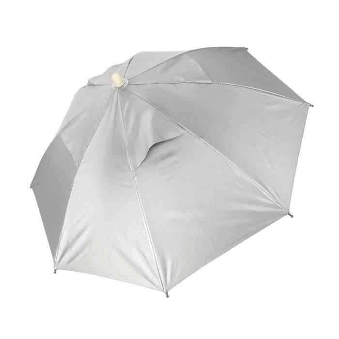 Chapeau parapluie de pêche pliable, pare-soleil d'extérieur, casquette