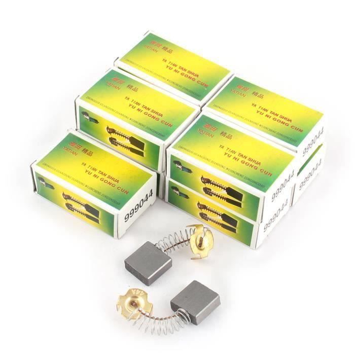 Balais De Charbon Moteur Uxcell 16x11x7 Mm - Lot De 2 Pièces Neuf