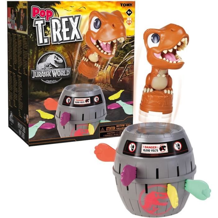 Pop T-Rex Jeux De Soci?�t?� Jurassic World Pour Famille Et Enfants, Jeu Dinosaure, 2 4 Joueurs 