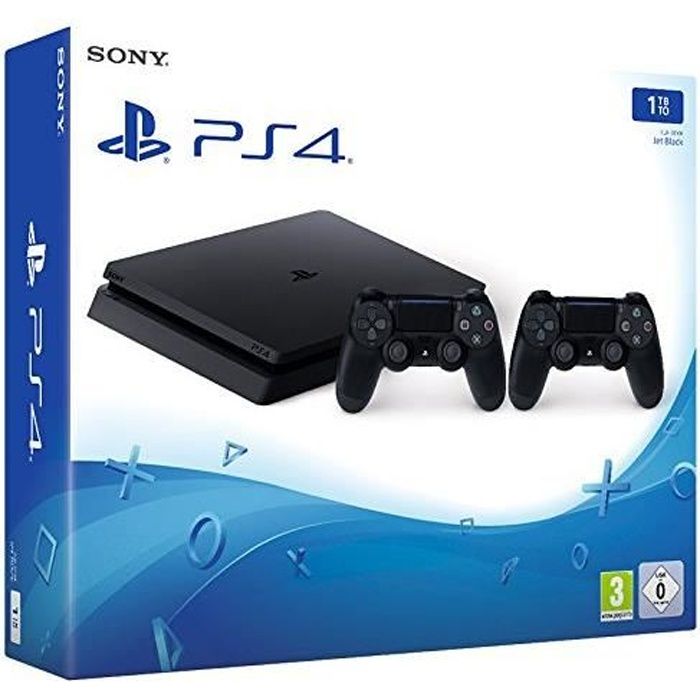 Console de salon - Sony - Playstation 4 Slim - 1 To - Noir - 2 Manettes Reconditionné - Sony reconditionné disponible sur Cdiscount Seconde Vie