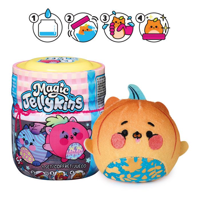 Magic Jellyskins - Pack de 1 - Peluche Surprise à collectionner - Modèle aléatoire - à partir de 5 ans - Spin Master