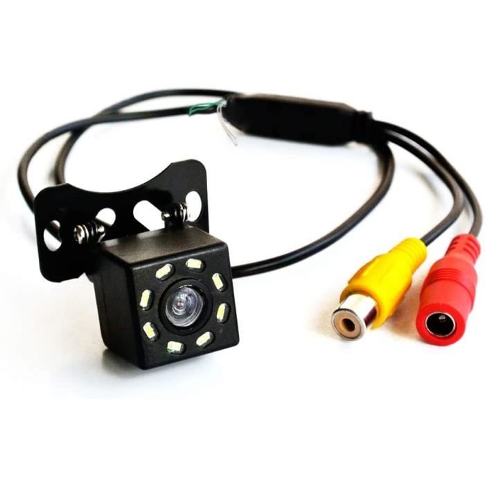 LEXXSON Caméra de recul 170° CMOS Mini caméra de recul étanche IP68 Vision  Nocturne DC12V (Avant ou arrière) : : High-Tech