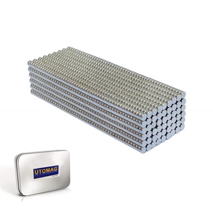 100 Aimants Néo N42 Disque 1mm - Néodyme Terres Rares Pour Bricolage, Modélisme Et Bureau