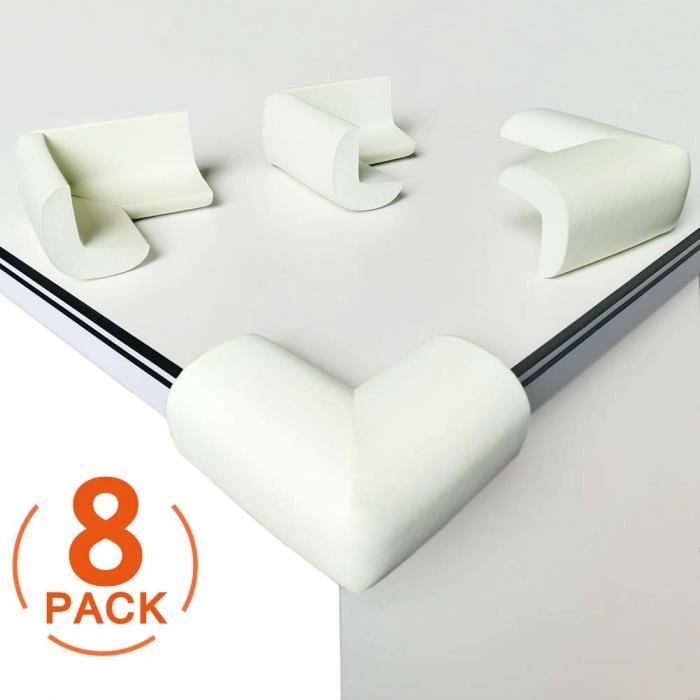 Lot De 8 Protection Coin De Table Mousse Souple Protection Angle Securite Bebe Angle Droit Anti Chocs Protege De Coins Avec Resist Cdiscount Puericulture Eveil Bebe