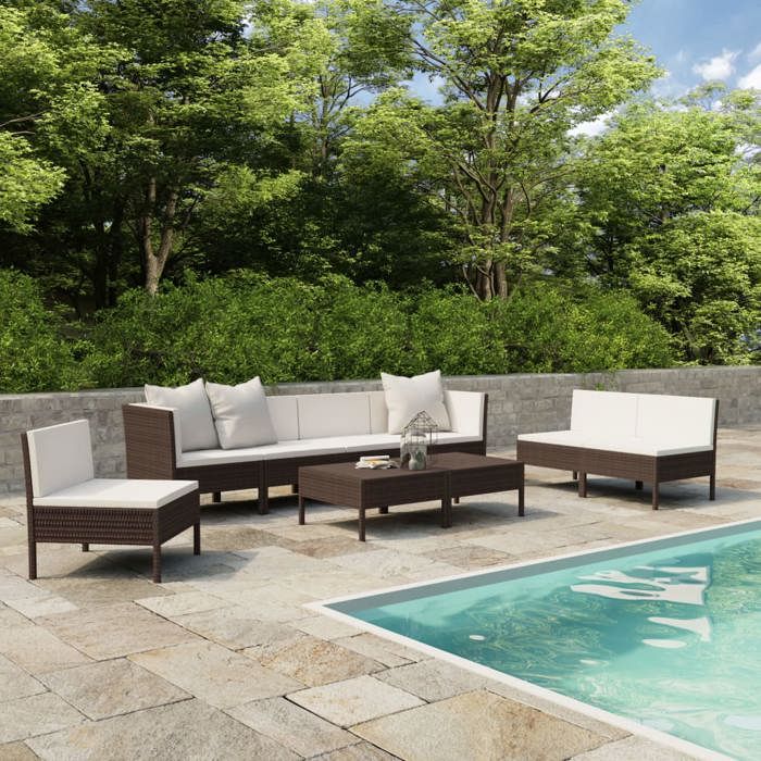 VIDAXL Salon de jardin 9pcs - vue 2