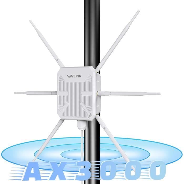 Répéteur Wi-Fi Extérieur WAVLINK AC1200 - IP65, 4 Antennes 7 DBi, PoE | Portée 100 M, Bi-bande 2.4/5 GHz | Pour Jardin, Ferme, Grands Espaces - 2
