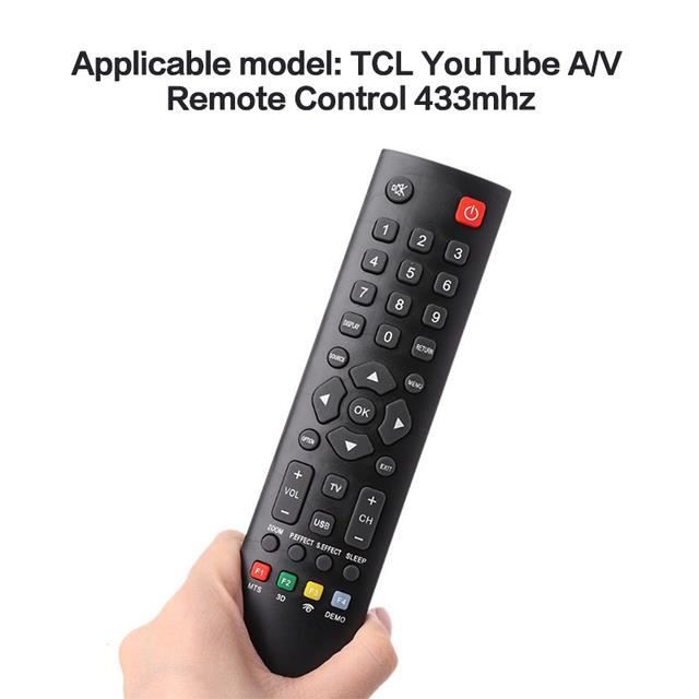 TELECOMMANDES,TCL  A V--Télécommande de remplacement RC802V FMR1,  compatible avec TCL Iffalcon Smart TV 65P8S 49S6800FS 49S65