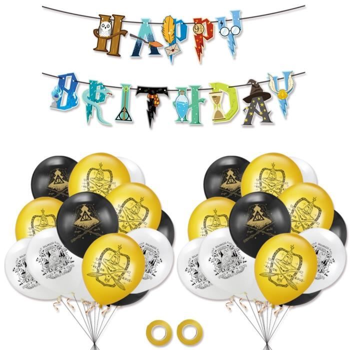 Noir et cuivre rayures dorées Personnalisé Fête D'Anniversaire bunting Noir et cuivre rayures dorées Personnalisé Fête D'Anniversaire bunting