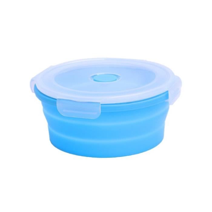 LUNCH BOX,Light blue400MLBoîte à déjeuner rétractable Portable en