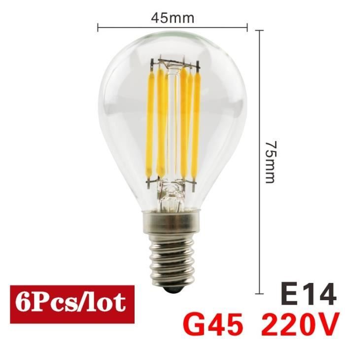 AMPOULE LED,G45 E144WPas deWarm whiteAmpoule à bougie LED, Vintage