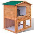 Cage Clapier Enclos lapin Extérieur en bois 93 x 60 x 97 cm-1