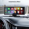 GEARELEC Autoradio Portable 10 pouces avec Carplay Android Auto WiFi Bluetooth FM et 720p Enregistreur de Conduite-1