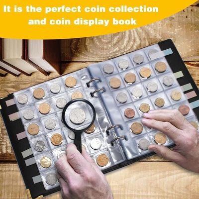 FGJCJ Classeur Onnaie De Paris, 480 Pochettes Classeur Pieces De