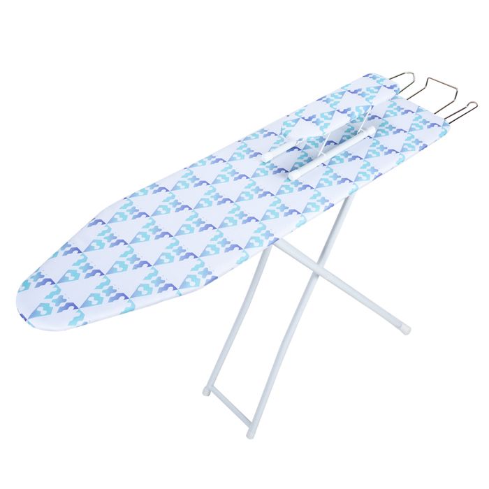 Planche à Repasser Pliable Violette – Pleine Taille, Hauteur Réglable 4 Niveaux, Housse Résistante Chaleur 107x78 Cm