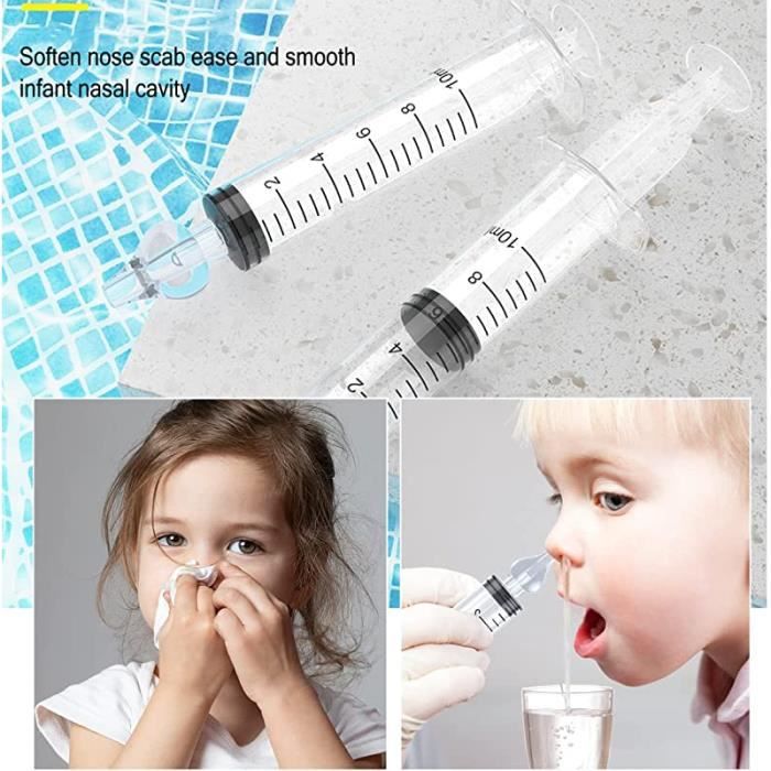 Kit Siringa Nasale Bebe Mosca - 6 Siringhe + Punte Silicone + Accessori, Senza BPA, Per Lavaggi Nasali - Foto 10