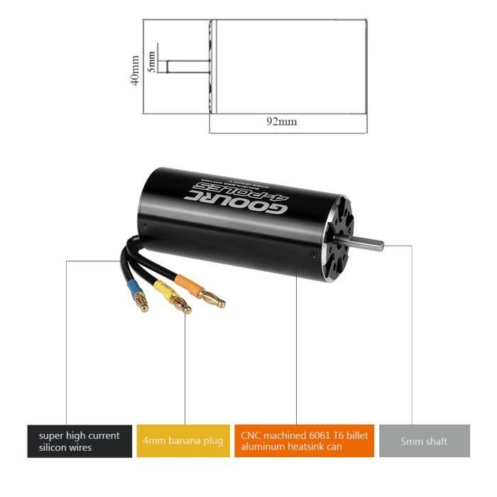 GoolRC 4092 1250KV Brushless Moteur et 40 L Refroidissement par l Eau Veste Combo Set pour 1000mm ou Superieur RC Boat Bateau Cdiscount Jeux Jouets