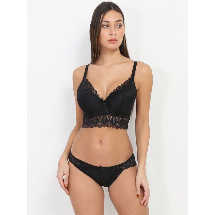 Ensemble sales dentelle noir