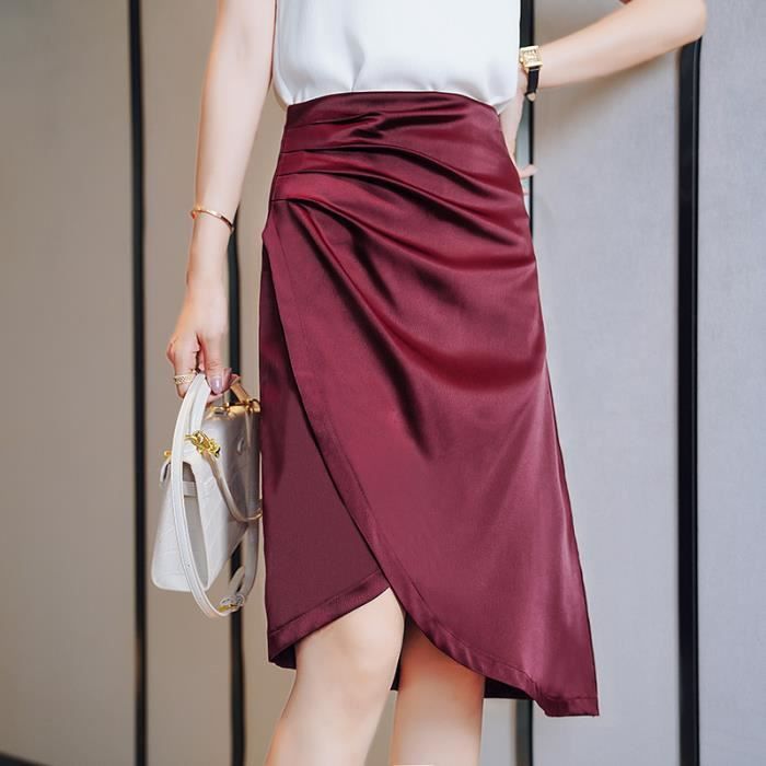 Jupe Femme En Soie Taille 20 - Neuf Sans étiquettes, Marque Tower Hill Collection