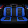 Housse de siège de voiture De Siège Couvre-Siège Universelle PU Cuir ECO Bleu Luxe Pour Auto Voiture-2