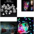 50 PCS LED Ballons Lampes Lumineuses, Boule Mini Rond Ballons LED Lumière pour Lanterne Papier Décoration Mariage, Fête (coloré)-2