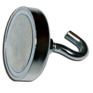 Lot De 8 Aimants Puissants Néodyme Avec Base Caoutchoutée - Revêtement Caoutchouc - Neuf