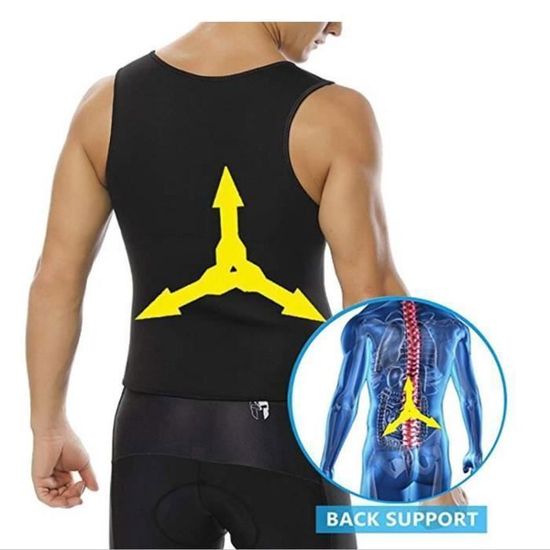 Heflashor T-Shirt de Sudation Homme Femme Débardeur Gainant Sauna Extensible Body Shaperwear Heflashor T-Shirt de Sudation Homme Femme Débardeur Gainant Sauna Extensible Body Shaperwear