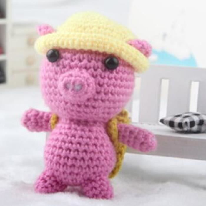 Débutant Crochet Kit pour enfants porcelet lapin poussin coton Crochet  Starter bricolage artisanat complet matériel Pack - AliExpress