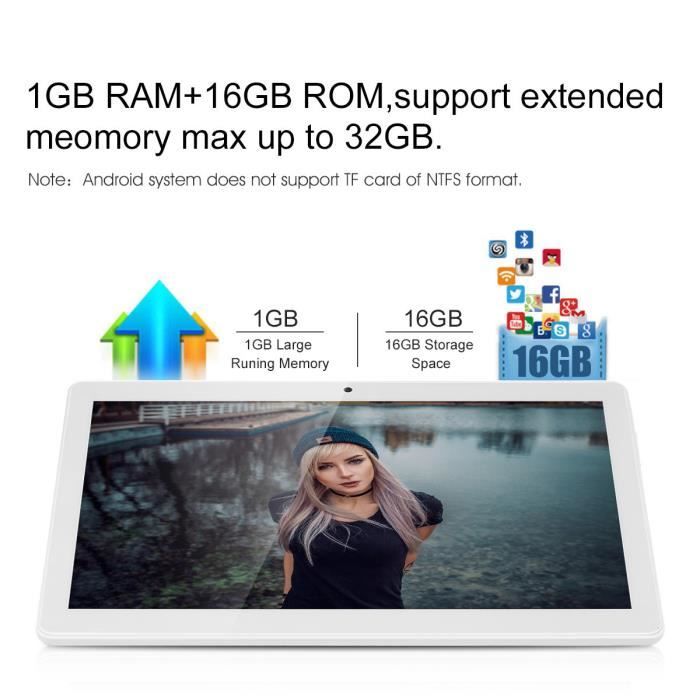 Excelvan Tablette PC 10.1 Android 6.0 MT6580 12802