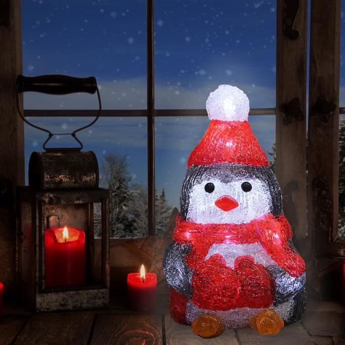 VINTER Lanterne LED bonhomme de neige