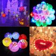 50 PCS LED Ballons Lampes Lumineuses, Boule Mini Rond Ballons LED Lumière pour Lanterne Papier Décoration Mariage, Fête (coloré)-3