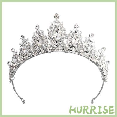Diadème Princesse Strass Cristal - Couronne Tiara Scintillante Pour Mariage Et Soirées - Argenté