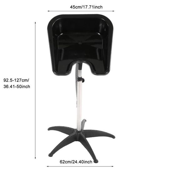 Magnifique Lave Tete Basculant Bassin Cheveux Coiffure Barbier Sur Pied Hauteur Reglable Salon Coiffeur Lavabo Outil Beaute Cwu Cdiscount Maison