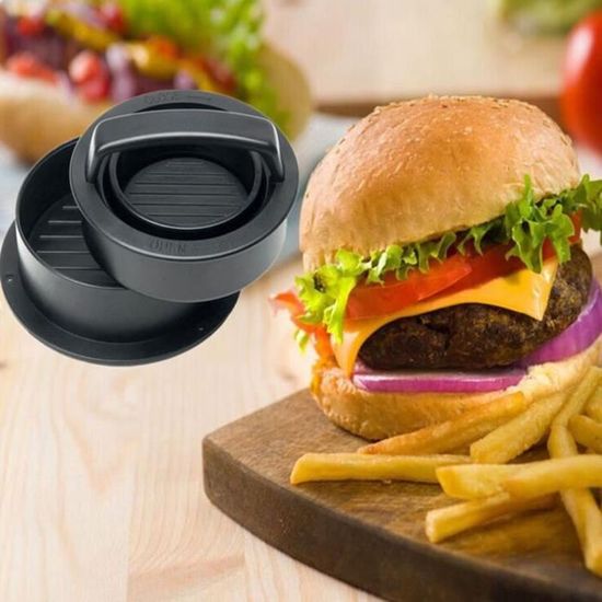Presse à hamburger pour hamburger Accessoire de barbecue Moule à hamburger 11,4 cm Moule parfaitement dimensionné