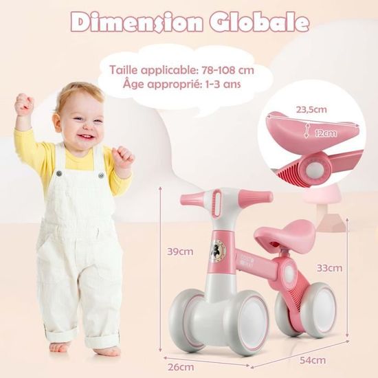 Trotteur bébé 4 2024 roues directionnelles