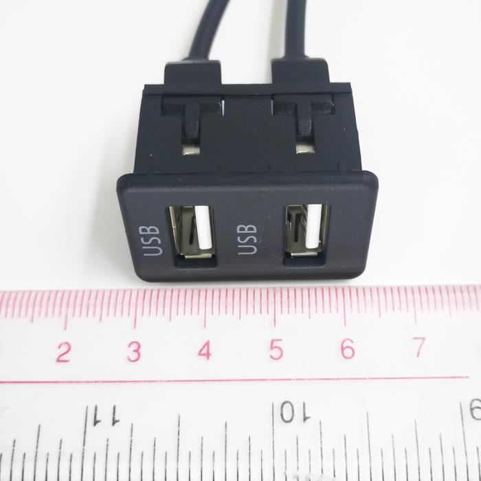 IHRKleid Double prise USB pour tableau de bord de voiture pour montage à  chaud, 1 mètre, panneau de montage USB 3.0, Câble rallonge pour tableau de