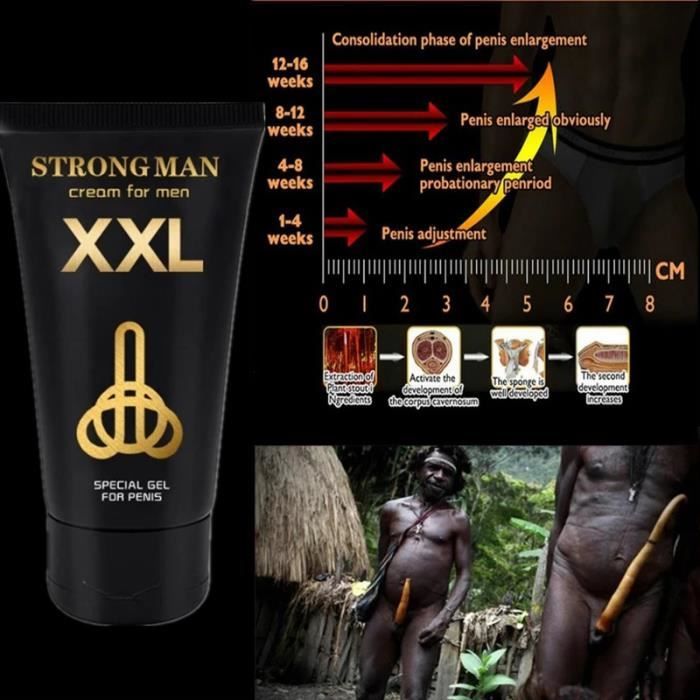 Crème Allongement Pénis Homme BODY GLIDE - 100 Ml, Transparente, Soin Développement Masculin
