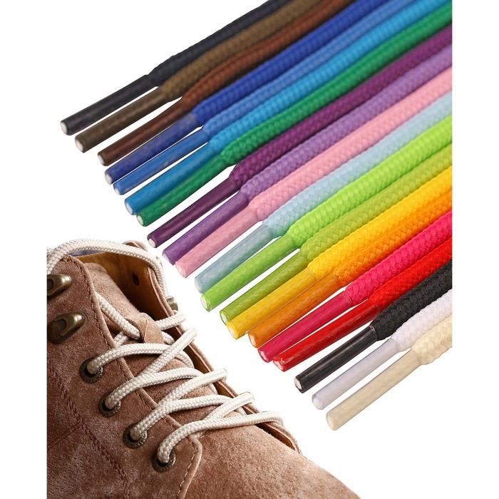 BIGOOD Lacets Ronds Paires pour tout Type de Chaussures Baskets