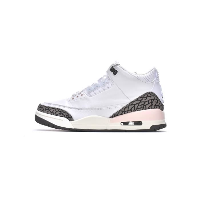 Baskets air jordanx 3 Low Retro Femme Homme AJ3 Chaussures Poudre