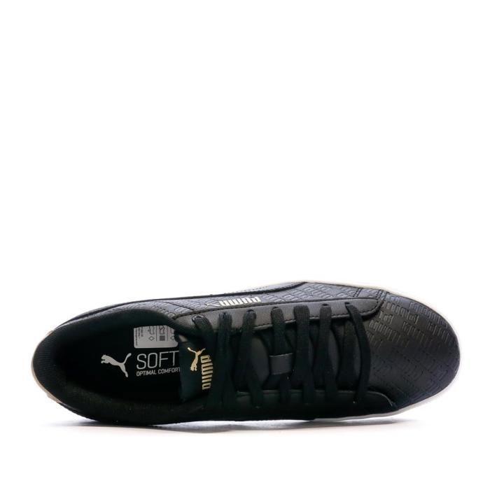 Basket puma femme noir 2025 et dore