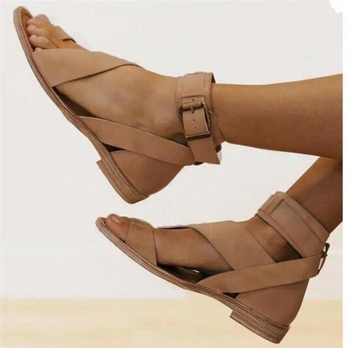 Sandales cuir souple femme store