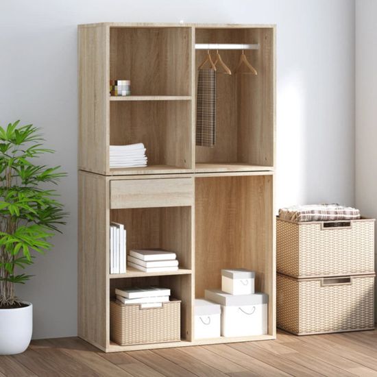 Armoire murale chêne sonoma 80x36,5x35 cm bois d'ingénierie Armoire murale chêne sonoma 80x36,5x35 cm bois d'ingénierie