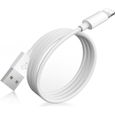Cable Chargeur iPad 2 Renforcé à Charge Rapide, 1 mètre, Blanc-0
