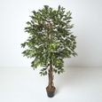 Plante Artificielle Figuier Pleureur Ficus Benjamina Vert 180 cm-0