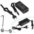 Chargeur de batterie adaptateur de Trottinette scooter électrique, Adaptateur secteur Chargeur pour scooter électrique-0
