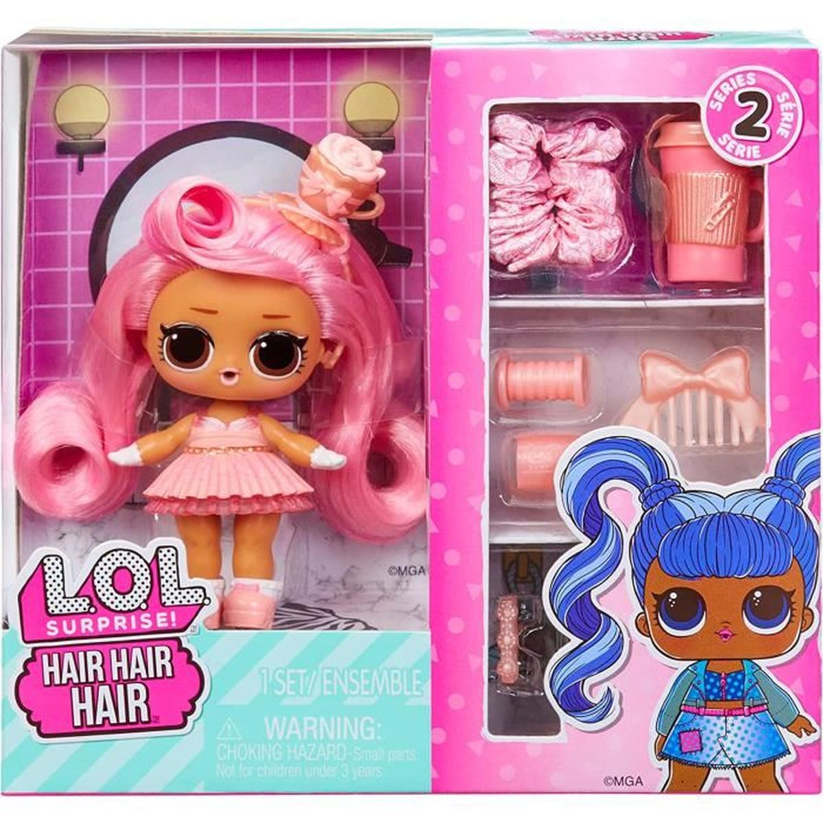 LOL Surprise Hair Hair Poupées Série 2 Découvrez 10 Surprises poupée à Collectionner avec de