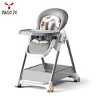 REENBORN Chaise haute bébé - Magic ZC - Chaise haute évolutive avec roues universelles amovibles à 360°De 6 mois à 3 ans (30kg)- CZY Gris